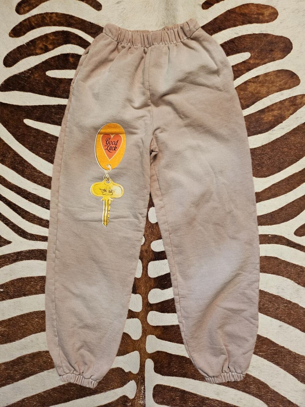 Boys Lie Jogger Sweatpants Womens S Acid Wash Oversized Baggy Sweats Good Luck